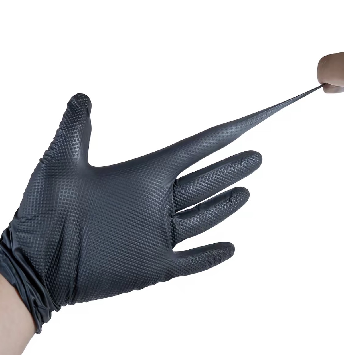 Guantes de Nitrilo Negros Extra Gruesos - Imagen 2