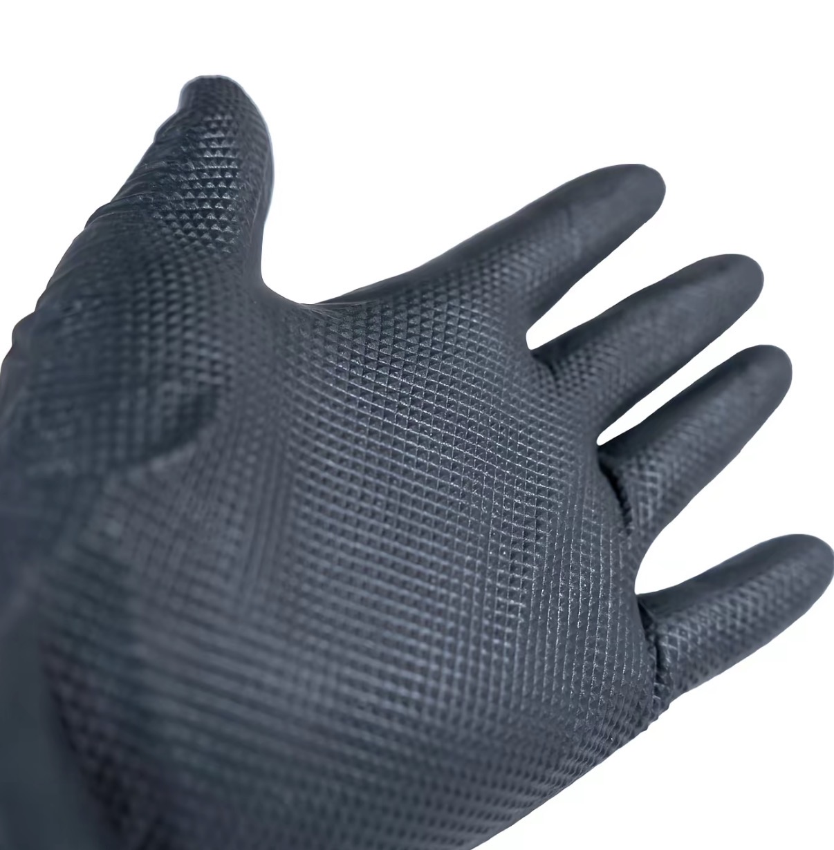 Guantes de Nitrilo Negros Extra Gruesos - Imagen 3